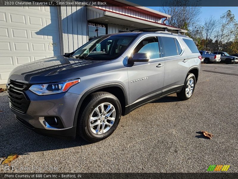 Satin Steel Metallic / Jet Black 2020 Chevrolet Traverse LT