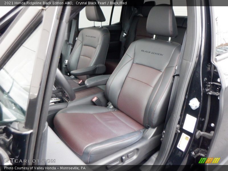 Front Seat of 2021 Ridgeline Black Edition AWD