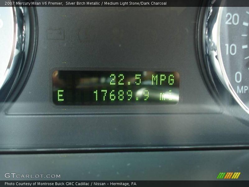 Silver Birch Metallic / Medium Light Stone/Dark Charcoal 2007 Mercury Milan V6 Premier