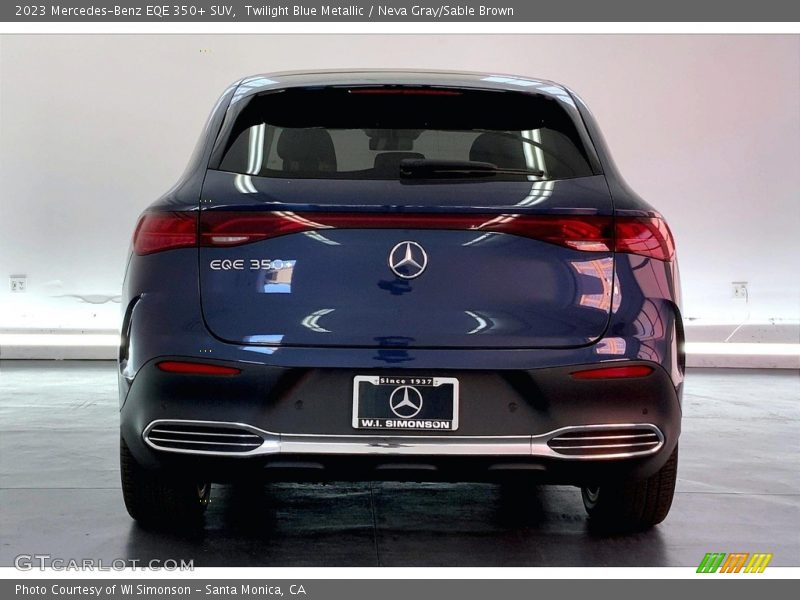 Twilight Blue Metallic / Neva Gray/Sable Brown 2023 Mercedes-Benz EQE 350+ SUV