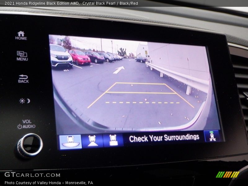 Crystal Black Pearl / Black/Red 2021 Honda Ridgeline Black Edition AWD