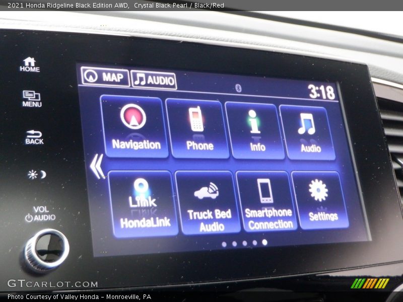 Crystal Black Pearl / Black/Red 2021 Honda Ridgeline Black Edition AWD