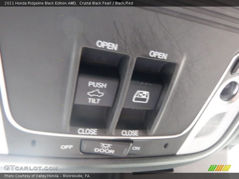 Crystal Black Pearl / Black/Red 2021 Honda Ridgeline Black Edition AWD