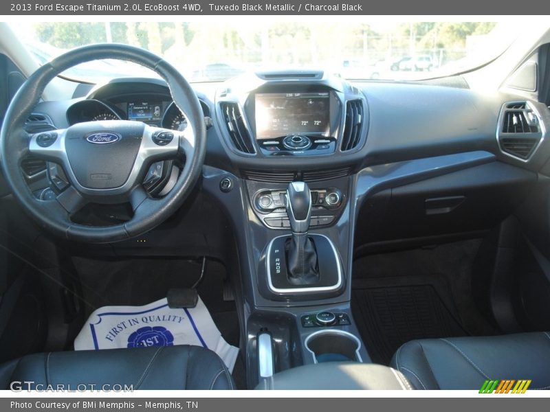 Tuxedo Black Metallic / Charcoal Black 2013 Ford Escape Titanium 2.0L EcoBoost 4WD