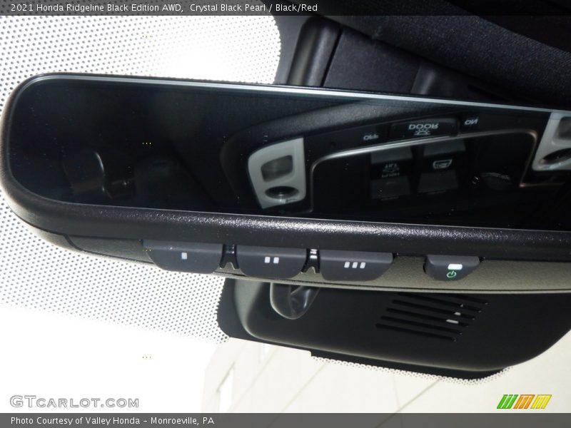 Crystal Black Pearl / Black/Red 2021 Honda Ridgeline Black Edition AWD