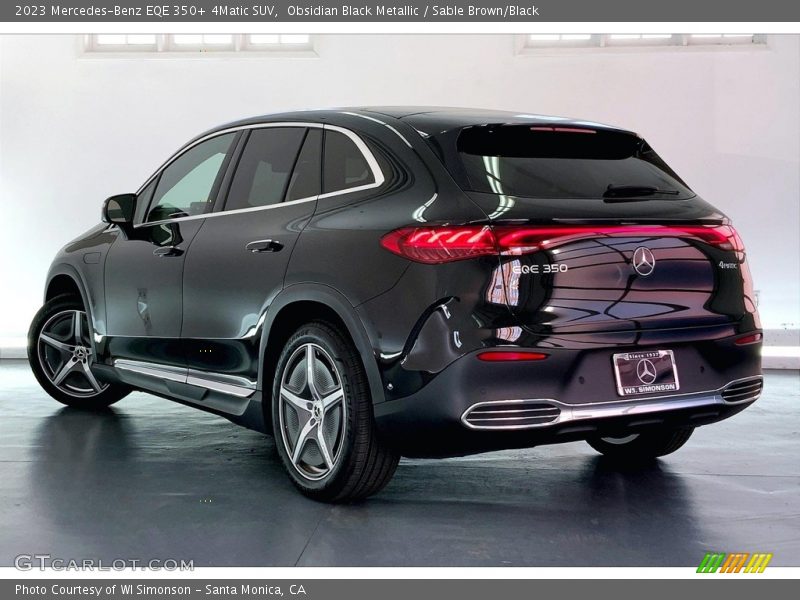 Obsidian Black Metallic / Sable Brown/Black 2023 Mercedes-Benz EQE 350+ 4Matic SUV