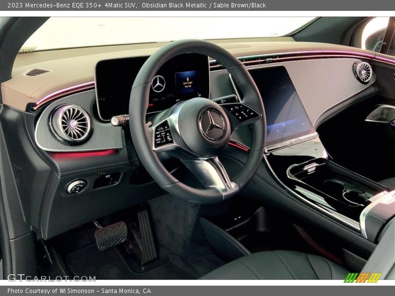 Obsidian Black Metallic / Sable Brown/Black 2023 Mercedes-Benz EQE 350+ 4Matic SUV