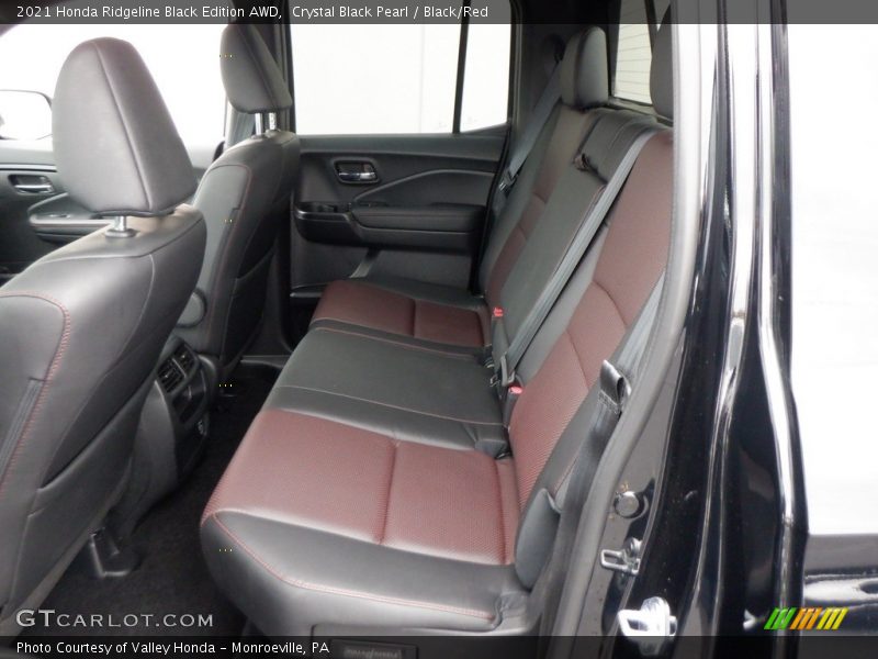 Rear Seat of 2021 Ridgeline Black Edition AWD
