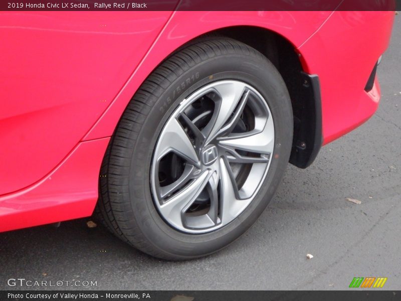 Rallye Red / Black 2019 Honda Civic LX Sedan