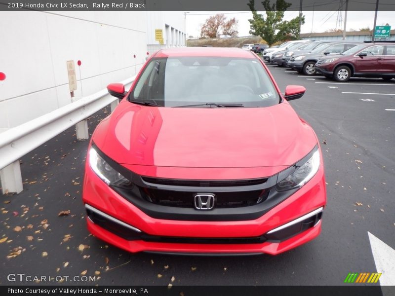 Rallye Red / Black 2019 Honda Civic LX Sedan