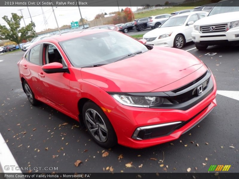 Rallye Red / Black 2019 Honda Civic LX Sedan