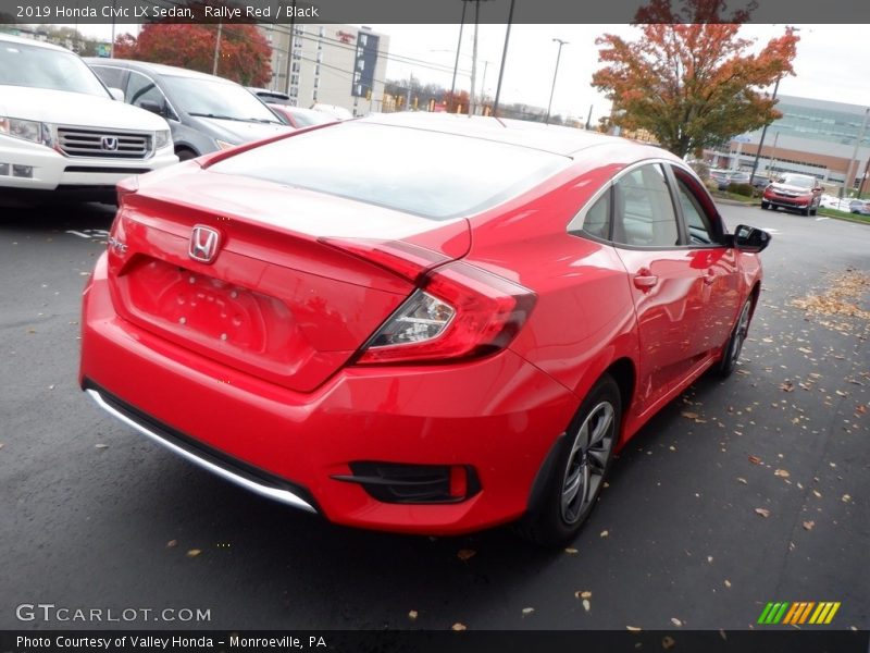 Rallye Red / Black 2019 Honda Civic LX Sedan