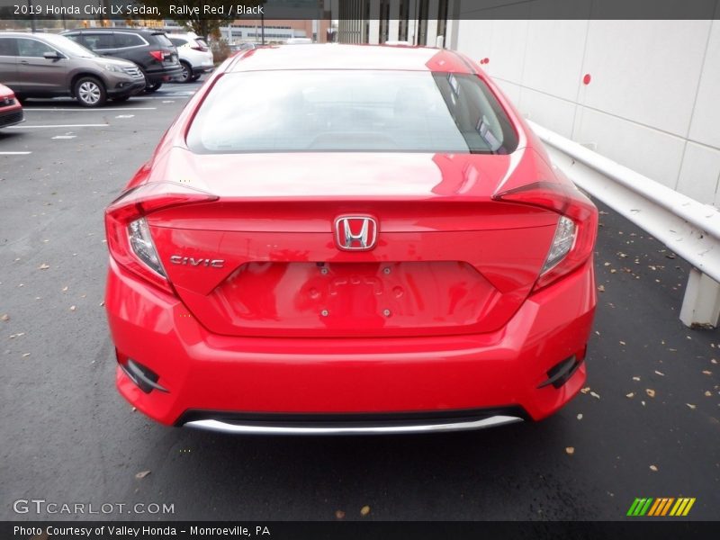 Rallye Red / Black 2019 Honda Civic LX Sedan