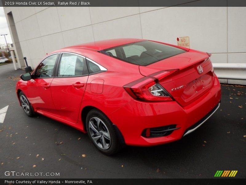 Rallye Red / Black 2019 Honda Civic LX Sedan