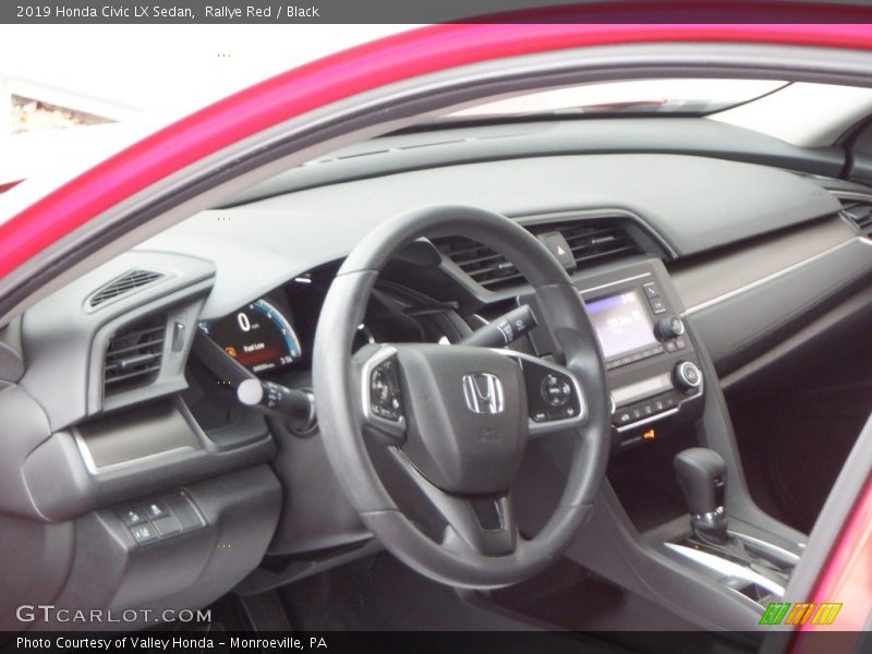 Rallye Red / Black 2019 Honda Civic LX Sedan