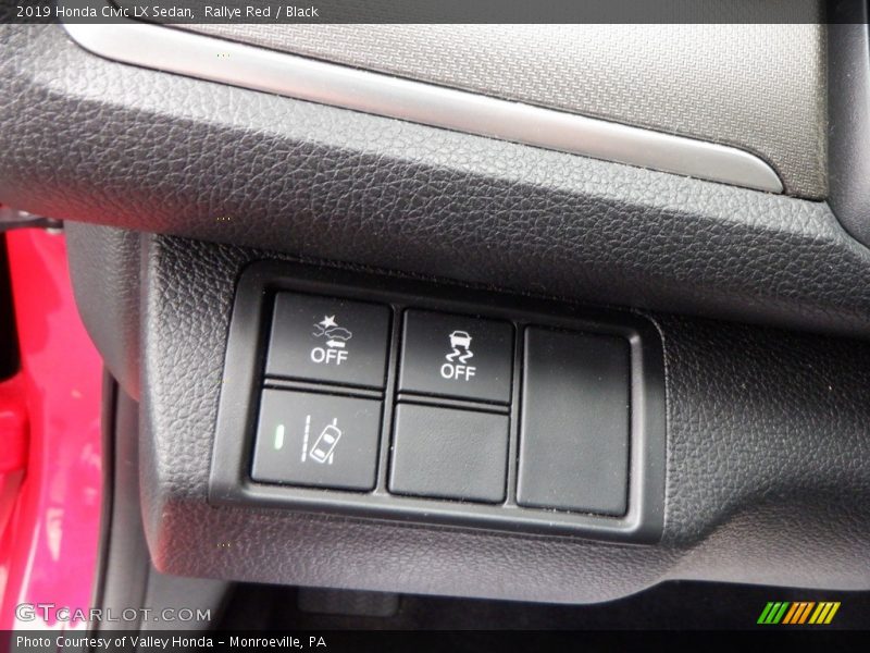 Rallye Red / Black 2019 Honda Civic LX Sedan