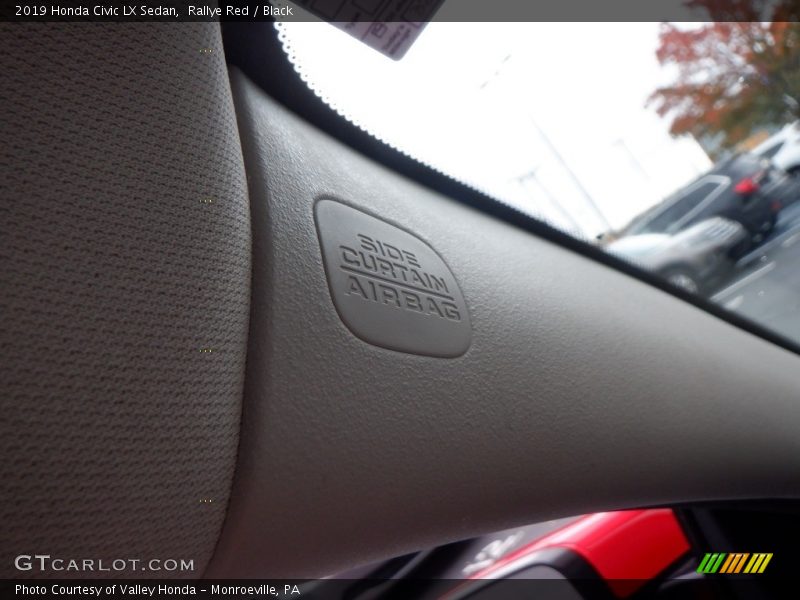 Rallye Red / Black 2019 Honda Civic LX Sedan
