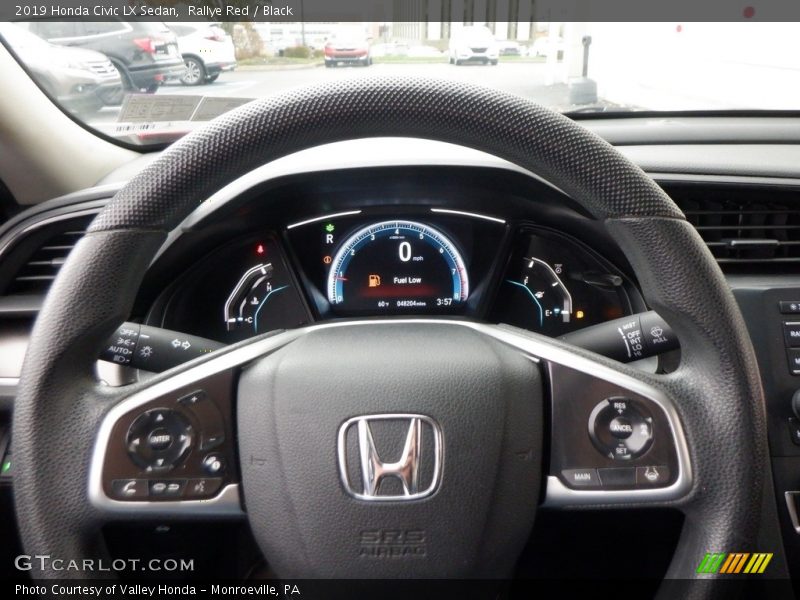 Rallye Red / Black 2019 Honda Civic LX Sedan