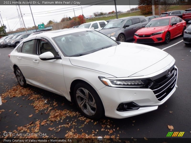 Front 3/4 View of 2021 Accord EX-L