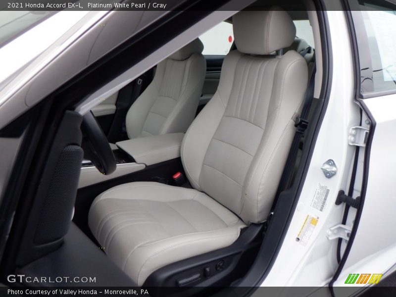 Front Seat of 2021 Accord EX-L