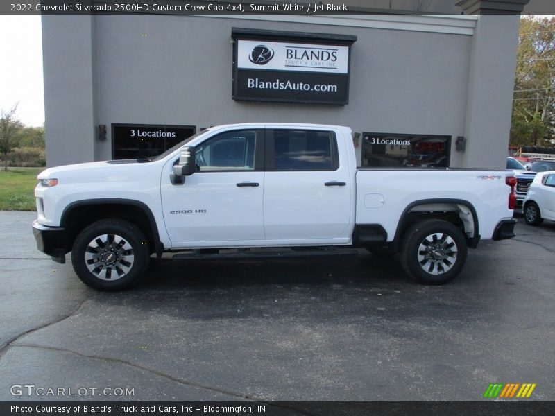 Summit White / Jet Black 2022 Chevrolet Silverado 2500HD Custom Crew Cab 4x4