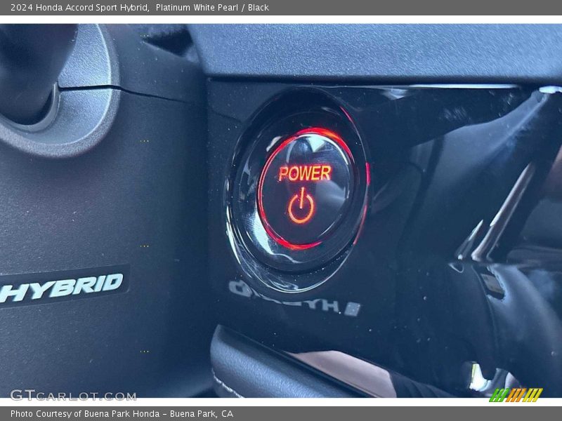 Platinum White Pearl / Black 2024 Honda Accord Sport Hybrid