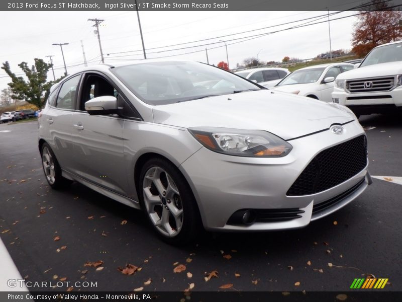 Ingot Silver / ST Smoke Storm Recaro Seats 2013 Ford Focus ST Hatchback