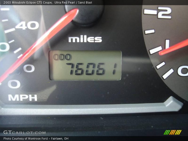 Ultra Red Pearl / Sand Blast 2003 Mitsubishi Eclipse GTS Coupe