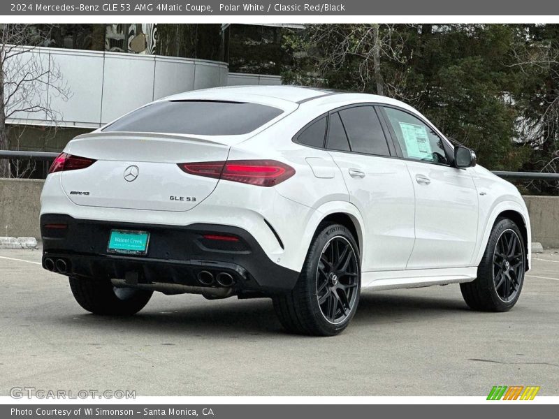 Polar White / Classic Red/Black 2024 Mercedes-Benz GLE 53 AMG 4Matic Coupe