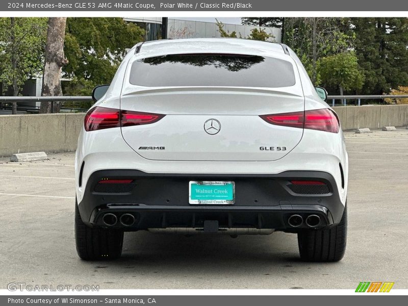 Polar White / Classic Red/Black 2024 Mercedes-Benz GLE 53 AMG 4Matic Coupe