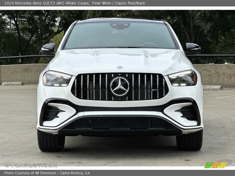Polar White / Classic Red/Black 2024 Mercedes-Benz GLE 53 AMG 4Matic Coupe