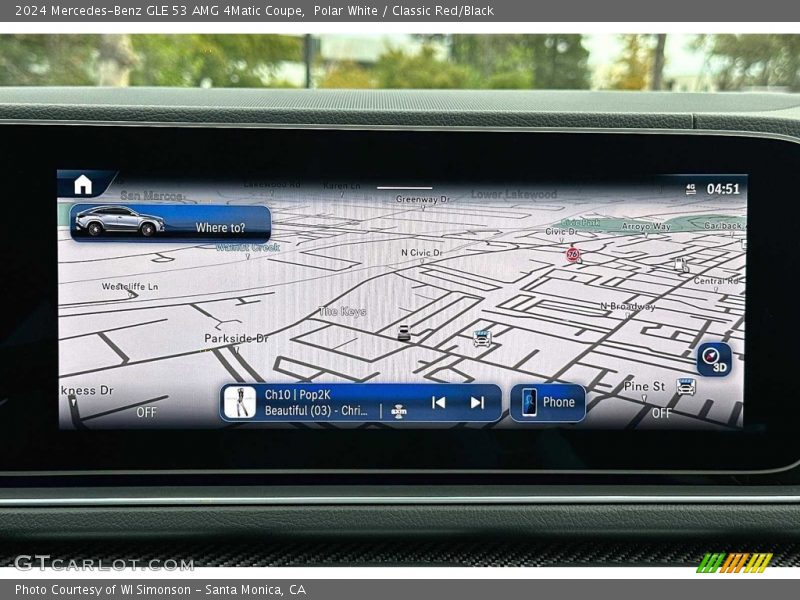 Navigation of 2024 GLE 53 AMG 4Matic Coupe
