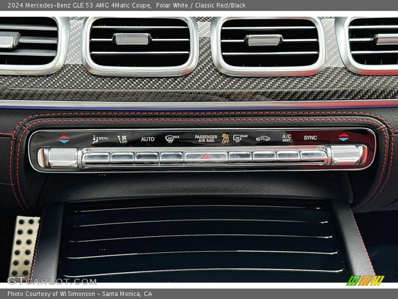 Controls of 2024 GLE 53 AMG 4Matic Coupe