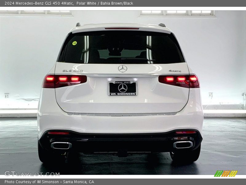 Polar White / Bahia Brown/Black 2024 Mercedes-Benz GLS 450 4Matic
