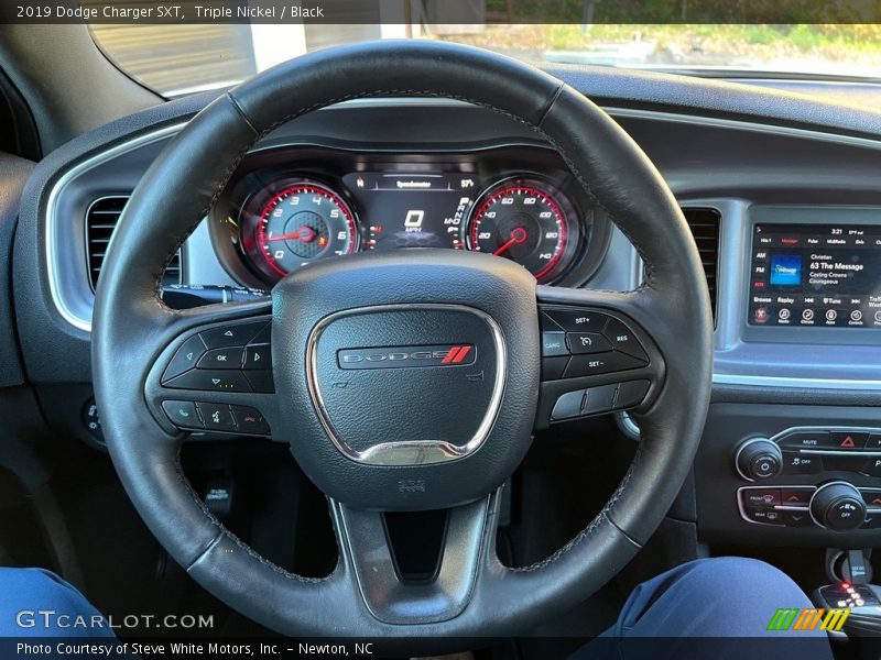 Triple Nickel / Black 2019 Dodge Charger SXT