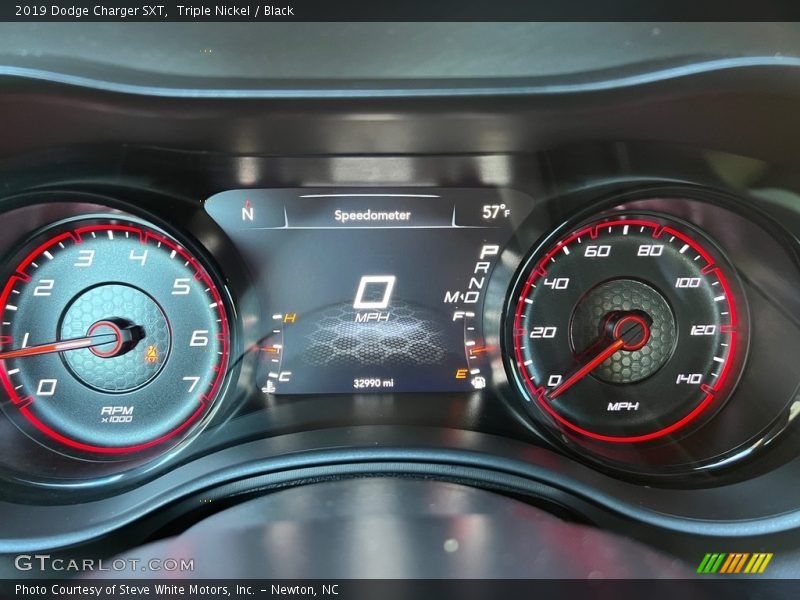 Triple Nickel / Black 2019 Dodge Charger SXT