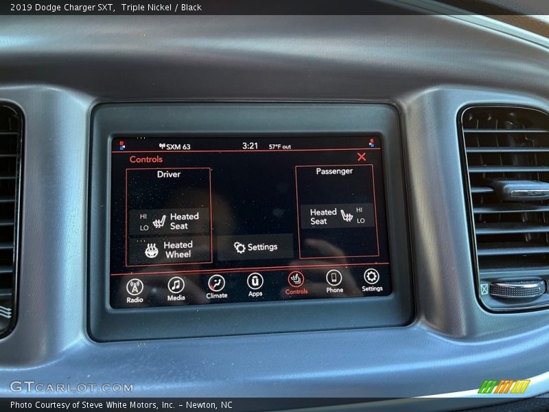 Triple Nickel / Black 2019 Dodge Charger SXT