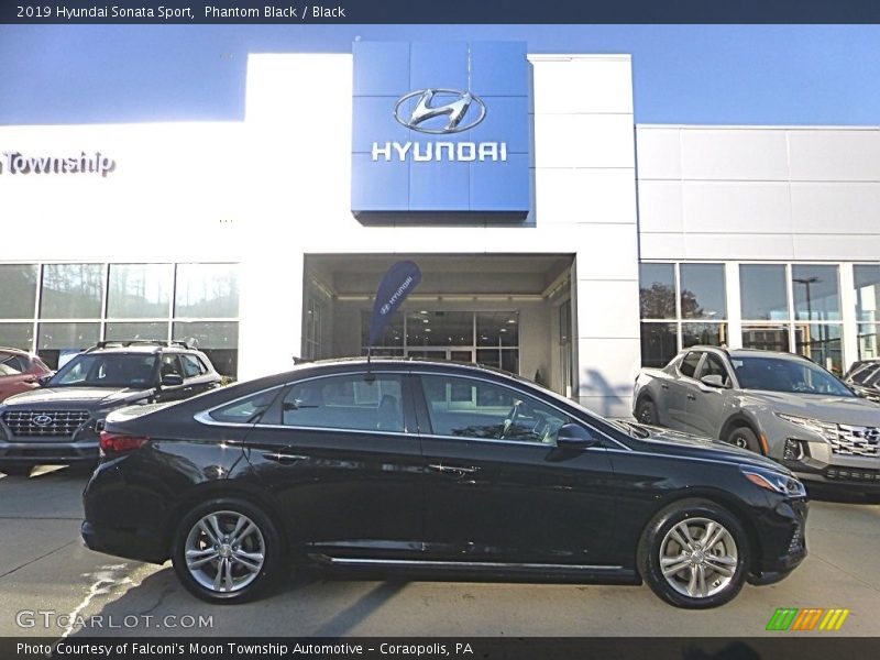 Phantom Black / Black 2019 Hyundai Sonata Sport