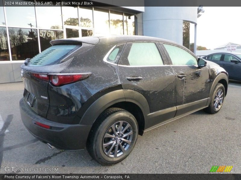 Jet Black Mica / Black 2024 Mazda CX-30 S AWD