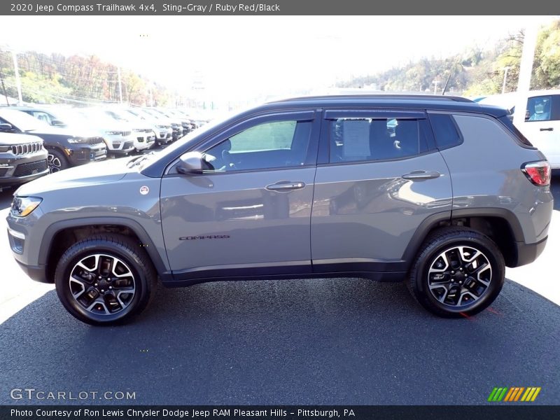 Sting-Gray / Ruby Red/Black 2020 Jeep Compass Trailhawk 4x4