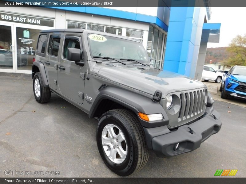 Sting-Gray / Black 2021 Jeep Wrangler Unlimited Sport 4x4