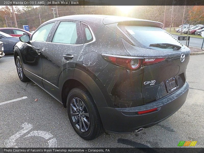 Jet Black Mica / Black 2024 Mazda CX-30 S AWD