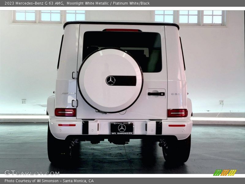 Moonlight White Metallic / Platinum White/Black 2023 Mercedes-Benz G 63 AMG