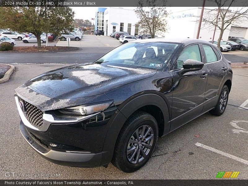 Jet Black Mica / Black 2024 Mazda CX-30 S AWD