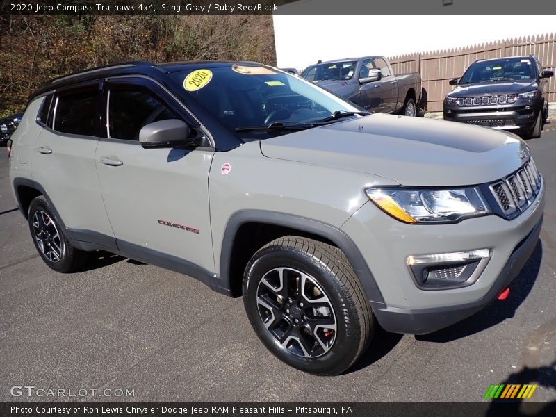Front 3/4 View of 2020 Compass Trailhawk 4x4