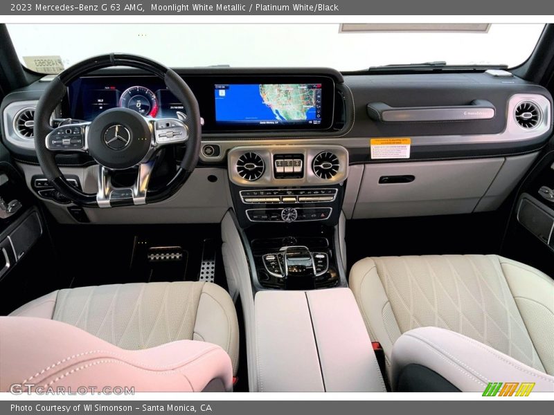 Platinum White/Black Interior - 2023 G 63 AMG 