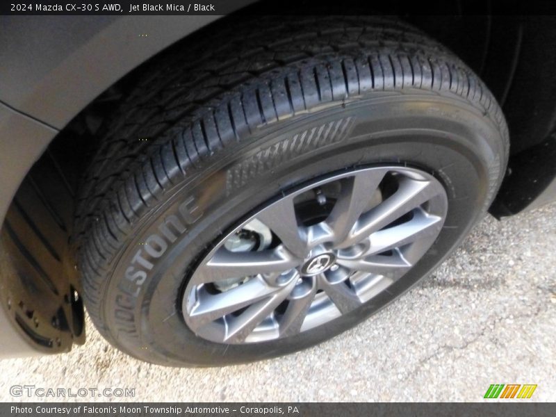 Jet Black Mica / Black 2024 Mazda CX-30 S AWD
