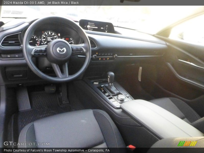 Jet Black Mica / Black 2024 Mazda CX-30 S AWD