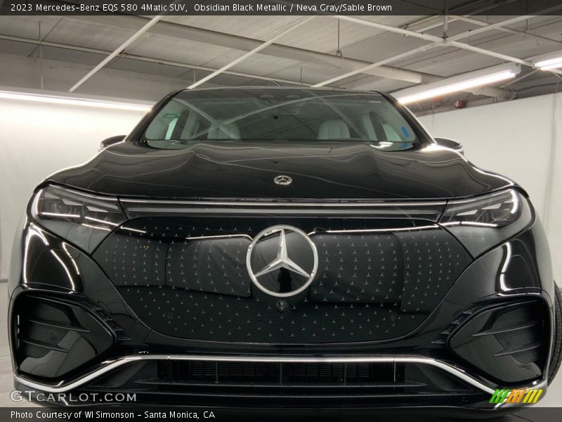 Obsidian Black Metallic / Neva Gray/Sable Brown 2023 Mercedes-Benz EQS 580 4Matic SUV