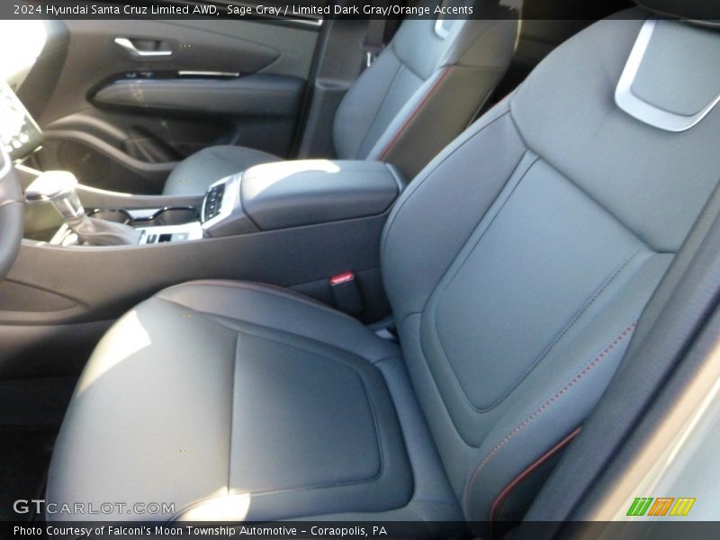 Sage Gray / Limited Dark Gray/Orange Accents 2024 Hyundai Santa Cruz Limited AWD